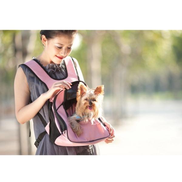 27*19*31cm Breathable Mesh Dog Pouch Washable Shoulder Bag For Small Animals