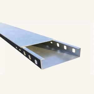 Non flammable Silver Galvanized Cable Tray Corrosion Resistance Easy Wall or