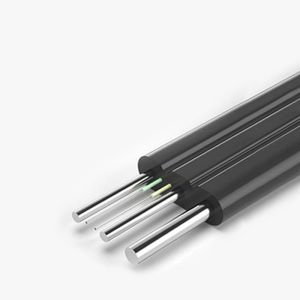 Outdoor FTTH Drop Cable GJYXCH 1 Core Fiber Optic Cable G657A1 With Steel