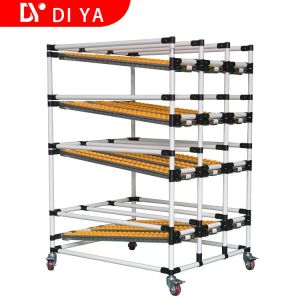 DY-8533 ABS Plastic Roller Track Placon Conveyor Table For Automatic Warehouse