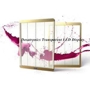 HD Waterproof SMD 3 In 1 IP54 Transparent LED Display Outdoor Full Color LED