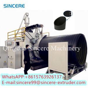 Spiral Winding Sewerage PE Polyethylene Pipe Production Line Plastic PP