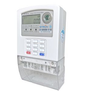 Prepaid Split Keypad Single Phase Energy Meter Low Credit Alarm Token Type