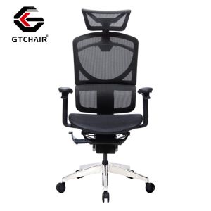 High Back Executive Office Chair With Headrest Ergonomic Adjustable Lumbar