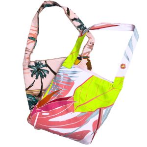 Custom Printed Sand Free Recycled Microfiber Beach Towel Bag New Design