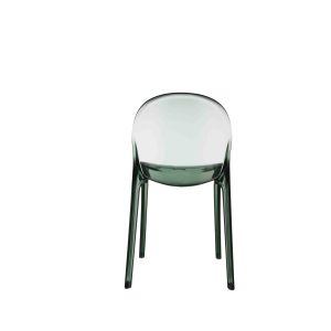 China Stackable Coloured Acrylic Chairs Modern Oval Back Chairs ODM on sale