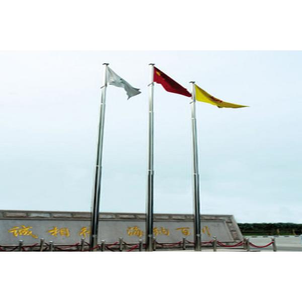 Quality Outdoor Retractable Flag Pole High Strength Material Any Colors Available wholesale
