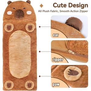 Super Soft Toddler Nap Mat with 2-in-1 Pillow and Thickened Plush for Preschool