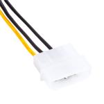 12V Video Card Power Cord Y Shape 8 Pin PCI Express To Dual 4 Pin Molex Graphics
