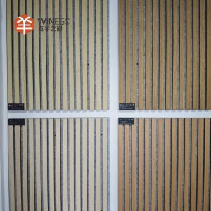 Modern Wood Slat Acoustic Panel with PET Felt Backing for Wall and Ceiling
