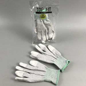 PU Coated Palm Stretchable S M L Antistatic Control working Glove