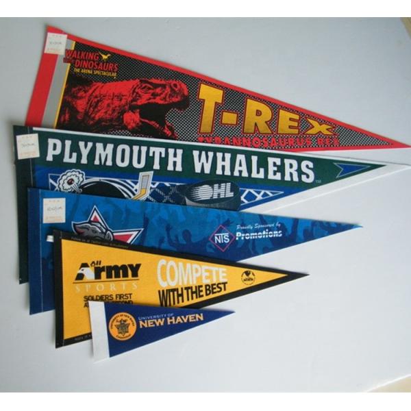 OEM Triangle Pennant Banner Eco Friendly Pennant Flag Banner With 3 Years