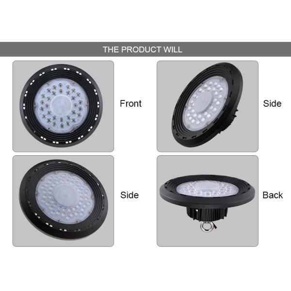 UFO Industrial LED High Bay Light 100 Watt 150 Watt 250 Watt Linear Adjustable Anti Glare