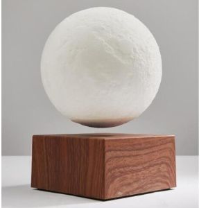 360 rotating magnetic levitation wireless rechargeable floating moon lamp light