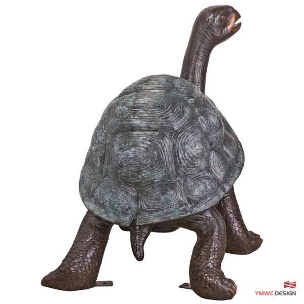 Metal Art Decoration Life-size Bronze Tortoise Sculpture for Custom Animal Statues