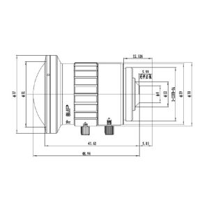 Cheap CS mount Fisheye lens 2/3&quot;, 2.4mm, 8 Megapixel,HFOV 190 degree,high quality Panoramic lens,CCL23024MMP for sale