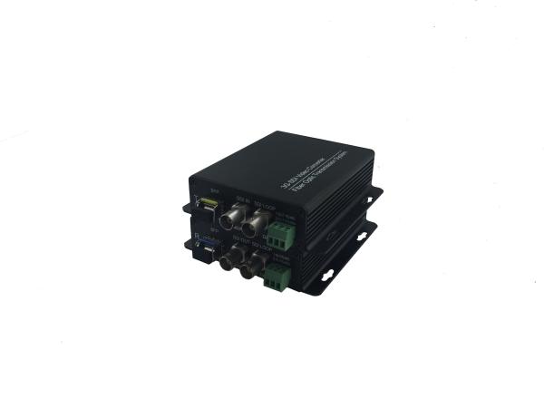 1 Channel Forward HD SDI to Optical Fiber Transceiver with Embedded audio add 1