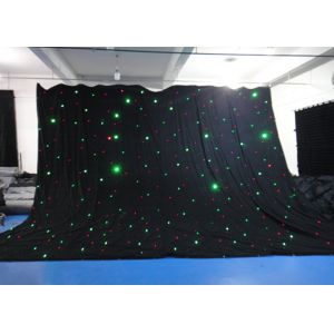 Popular LED Stage Backdrop Drape Starry Sky Cloth 2x3m With DMX Controller Star