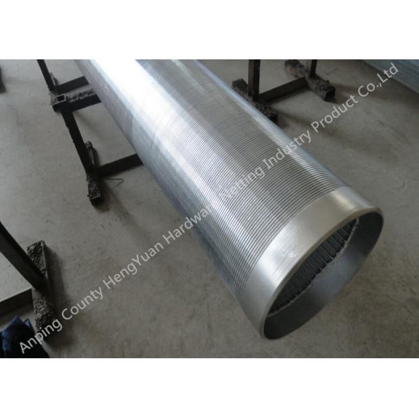 Quality Stainless Steel Filter Wedge Johnson Wire Screen , Deep Well Water Pipes wholesale