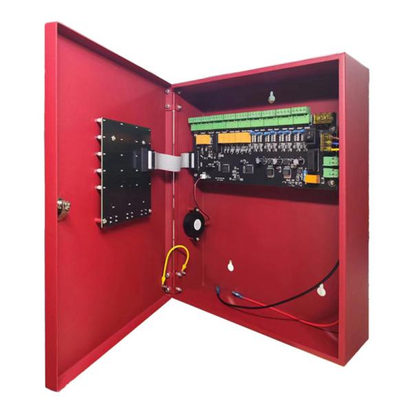 Quality High-Capacity 8-Zone Conventional Fire Alarm Controller in Red for Reliable Fire Safety Systems wholesale