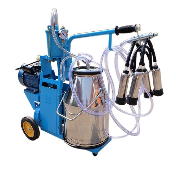 Quality 50kpa 64 Beats/Min Cow Milking Machine Mobile Piston Type wholesale
