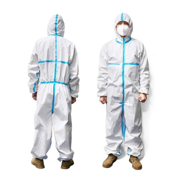 Quality Elastic Wrist Polypropylene Disposable Protective Coveralls wholesale
