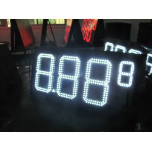 8.889 Inch Led Gas Sign With 3g Rf Tcp Ip System Connectivity Ip65 Waterproof