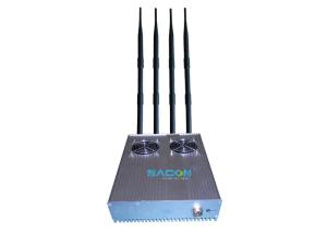 Cheap High Frequency 4 Bands Wifi Signal Blocker Device 50m Long Jamming Range for sale