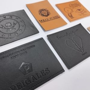 Wholesale Customize Embossed Leather Patch PU Leather Patches Embossed Garment