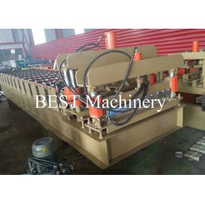 Color Steel Glazed Tile/Brick Tile/Q Tile Making Machine PLC Control 4-6m/Min