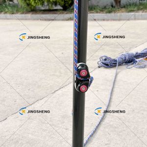 8ft Heavy Duty Sunshade Pole | Designed for Outrigger Use - Glossy Black