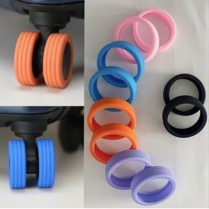Moulding Processing Service Silicone Luggage Suitcase Wheels Cover for Trolley
