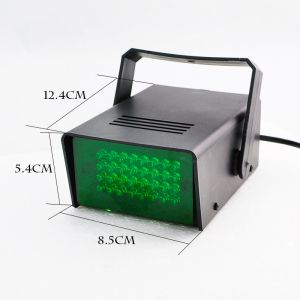 Mini 3W LED Club Party Stage Strobe Lights Flash Effect Green Strobe Light