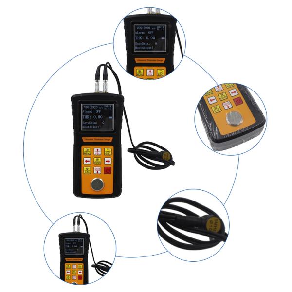 6 Times/Per 2pcs 1.5V 128*64 LCD Ultrasonic Thickness Gauge