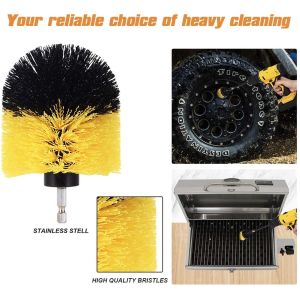 Power Drill Brush Attachment Set Power Cleaning Scrub Brush All Purpose with