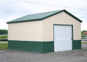 China Clear Span Steel Barn Structures With High Security Slop Straight Roof on sale