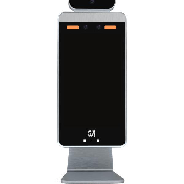 QR Code Face Recognition Terminal 8 Inch Facial Recognition Entry System For