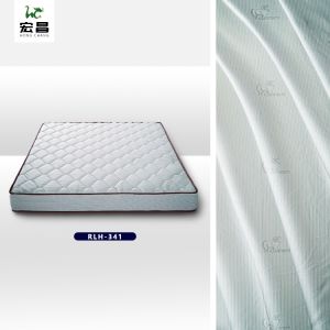 Pure White TUV 180gsm Mattress Ticking Fabric 100 Polyester Interlock Fabric