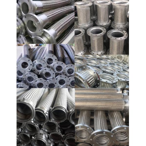 DN500 SS304 Carbon Steel Flange Connection Flexible Metal Braided Hose Corrugated Flexible Metal Hose