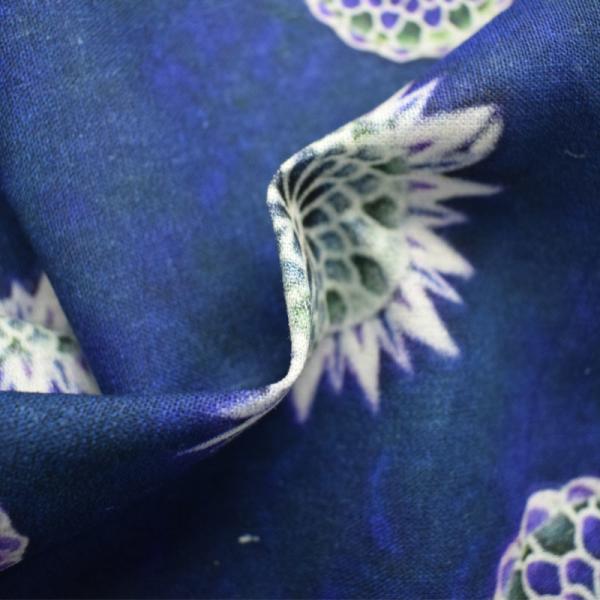 Knitted Ice Cream Breathable Water Resistant Fabric Digital Printed Floral Ramie