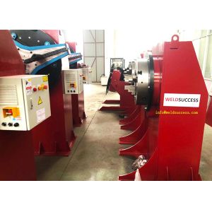 H Type Head Tail Stock Rotary Welding Positioner With Foot Pedal Control