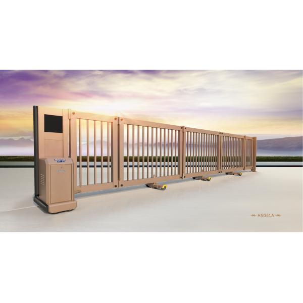 Cantilever Powder Coating Metal Telescopic Sliding Gate with Anti-Collision IR