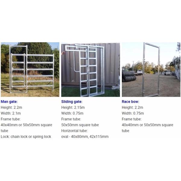 115mm X 42mm X 2.0mm Bull Rail Corral Panel Fence Of Low Carbon Steel