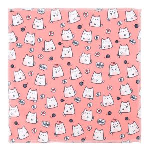 Bulk Cute Cartoon Cat Wrap Cloth - Self-Adhesive Pet Bathing & Calming Wrap |