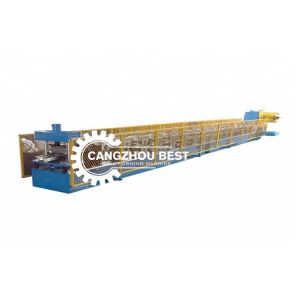 Steel Rain Water Gutter Equipment Cold Roll Forming Machine With Chain