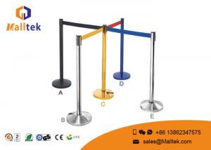 Cheap Stainless Steel Retail Shop Fittings Retractable Belt Crowd Control Queue Stand Barrier for sale