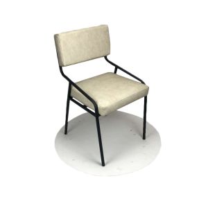 China Armrest Smooth PU Leather 80cm 0.25CBM Modern Dining Chair on sale