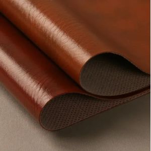 Textile Microfiber Leather Fabric Elastic Faux Leather Polyurethane Fabric