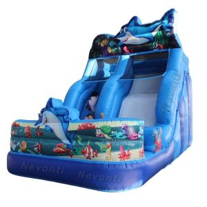 Cheap Commercial Inflatable Snow Slide with Custom Logo and Packing Bag for sale