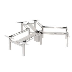 Metal Type Iron Electric L Shape Standing Desk Frame for Height Adjustable